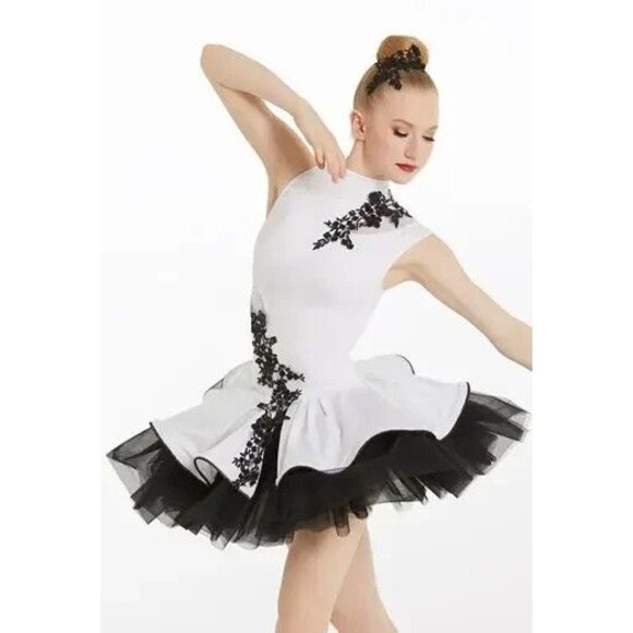 Weissman Other - Weissman You Make Me Brave Ballet Dance Costume Platter Tutu White Adult Small S
